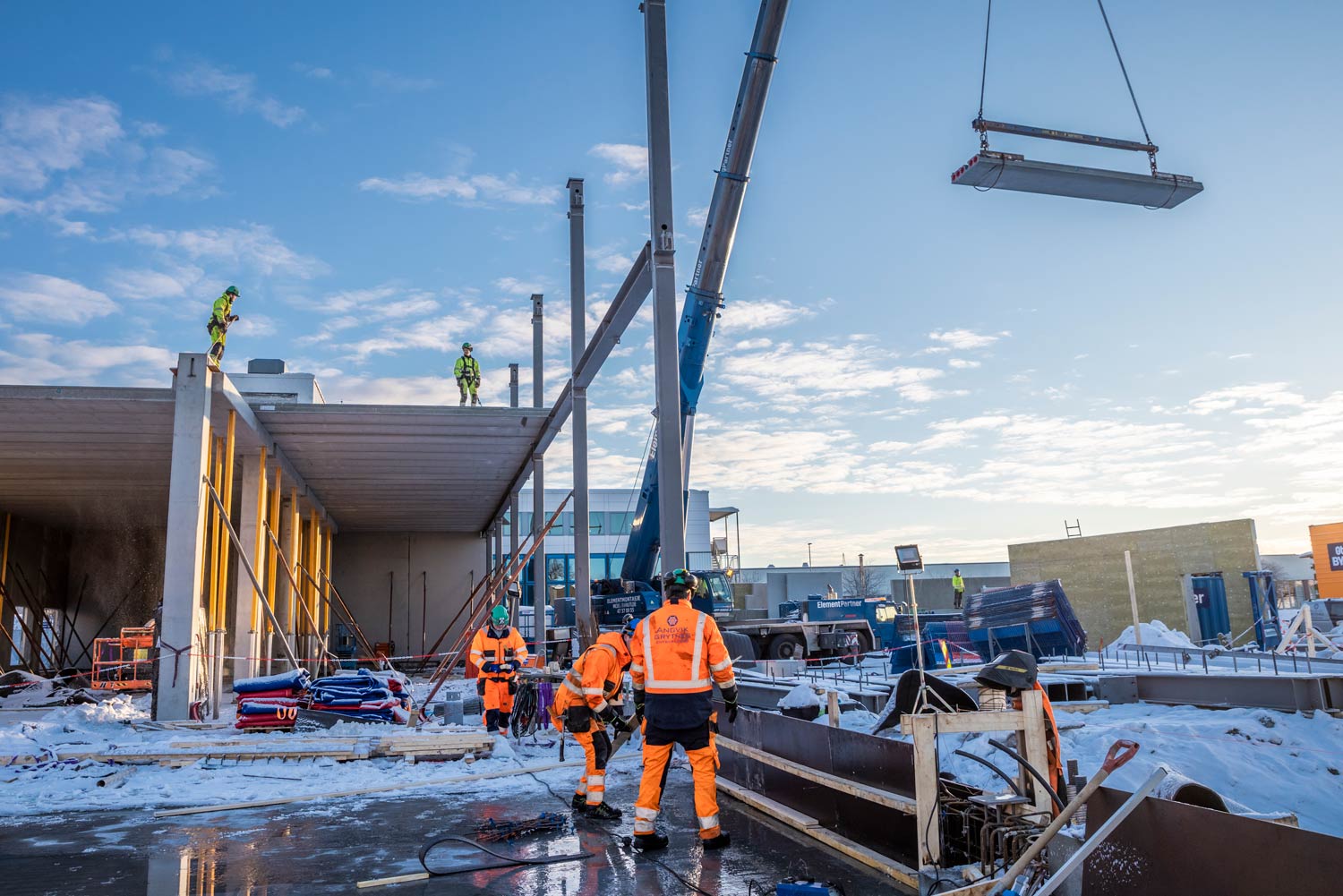 Angvik Grytnes betongarbeid Rema butikk ved Molde Storsenter