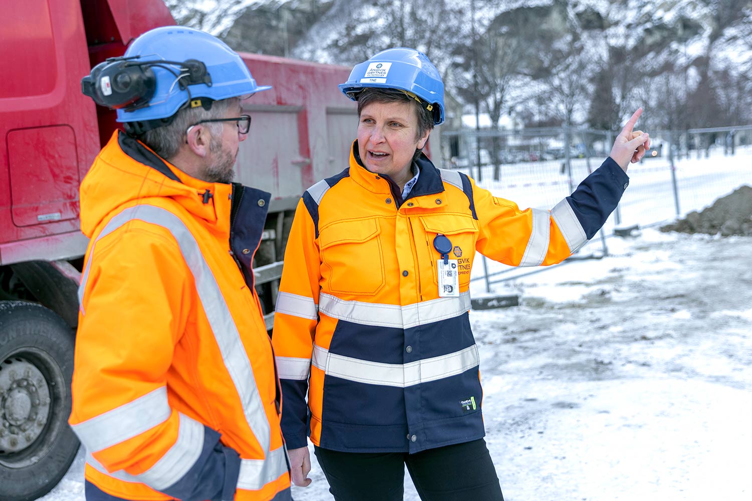 Befaring på byggeplassen - Sunndal Helsesenter