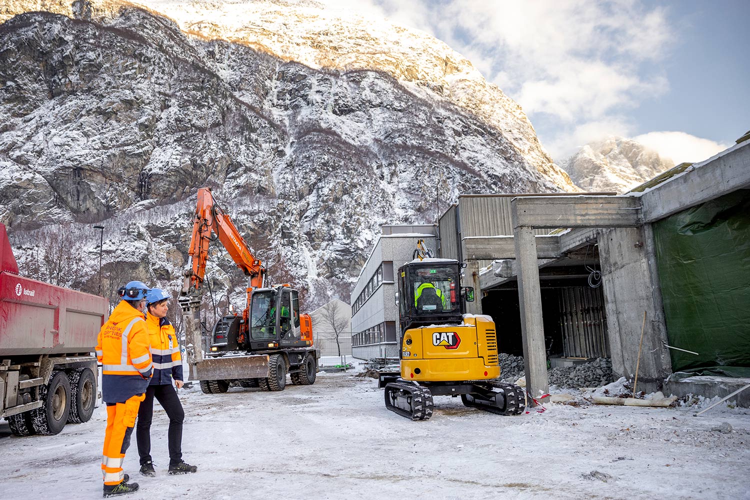 Befaring på byggeplassen - Sunndal Helsesenter