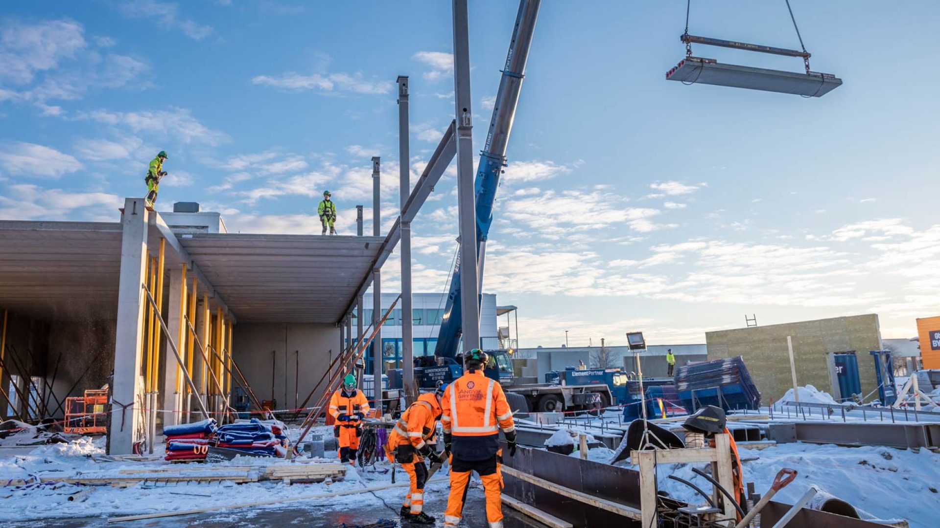 Angvik Grytnes betongarbeid Rema butikk ved Molde Storsenter